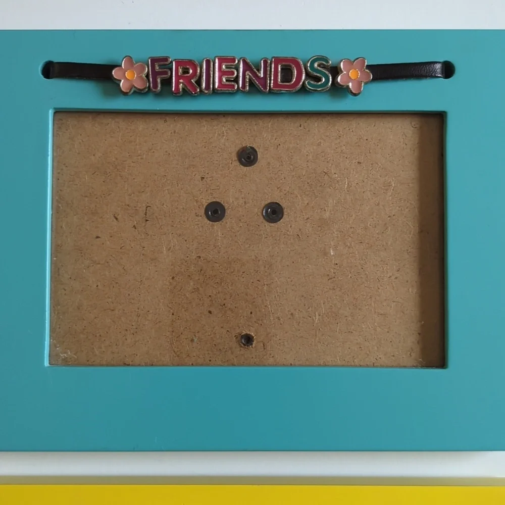 Friends Photo Frames 1 Solid Blue FRIENDS 1 Solid Yellow BEST FRIENDS 4x6